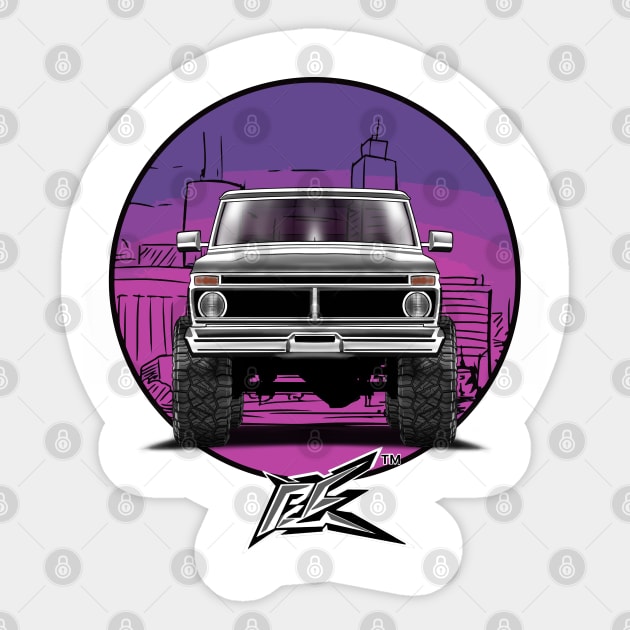 ford f250 obs truck Sticker by naquash